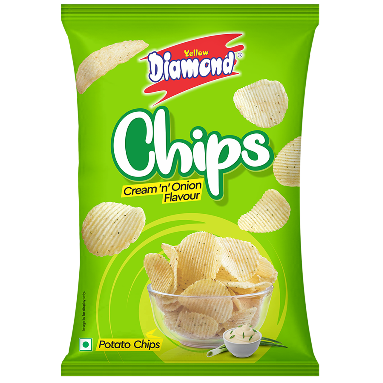 Yellow Diamond Cream 'N' Onion Chips