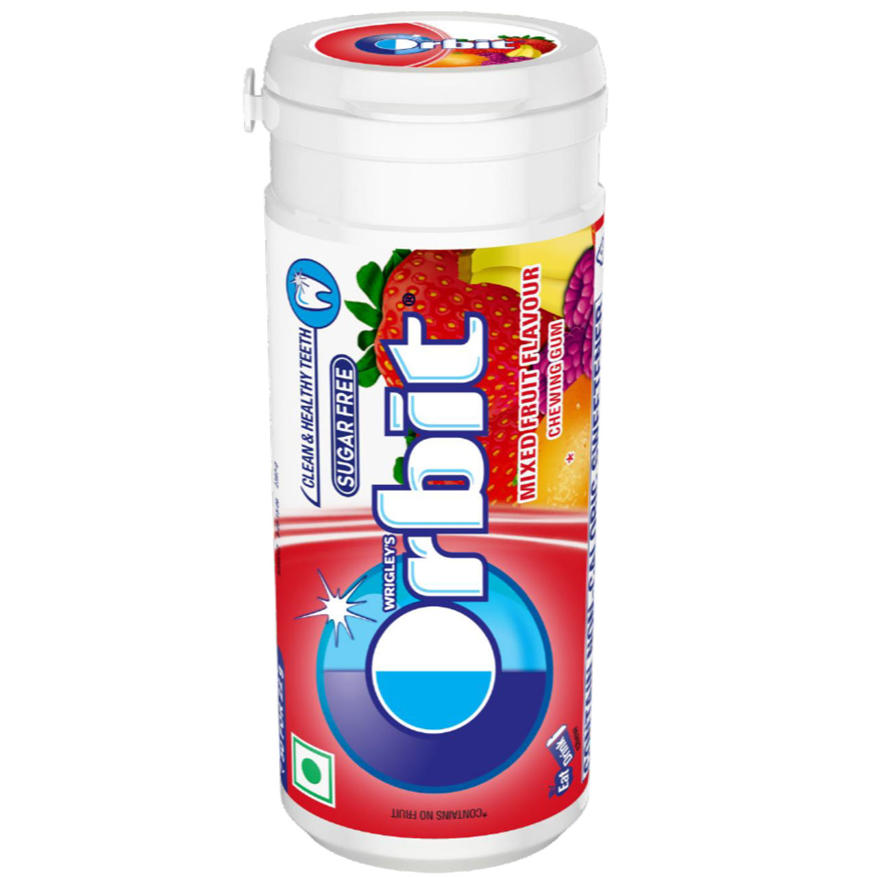 Orbit Sugar-Free Mixed Fruit Chewing Gum Pot