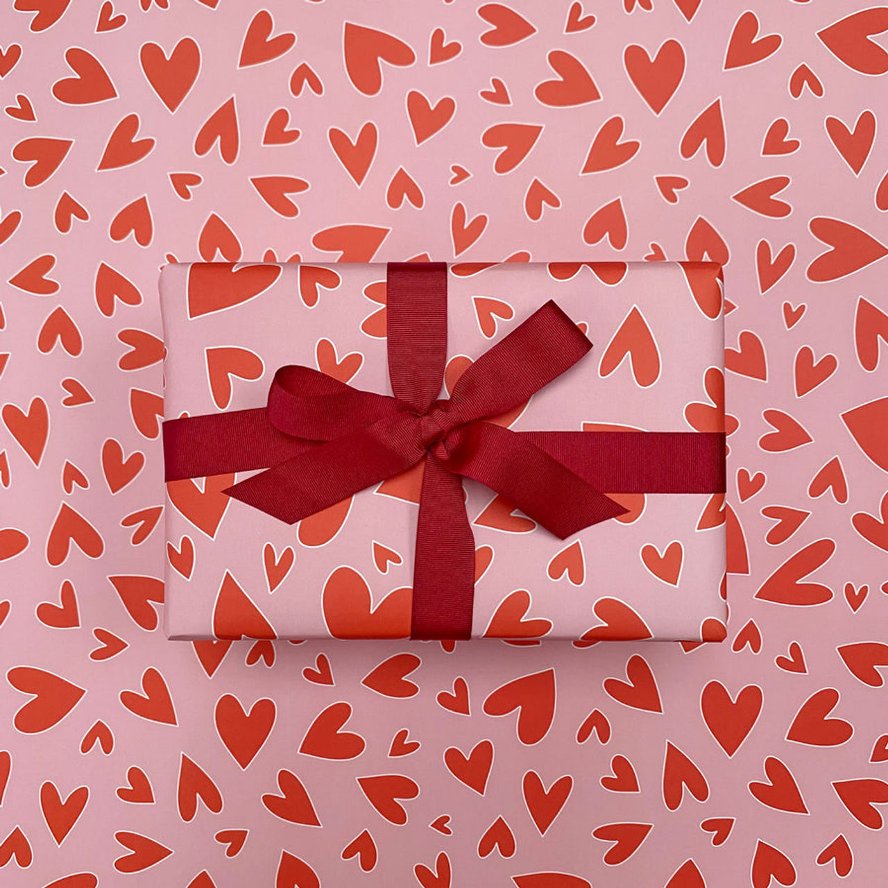 Archies Gift Wrapping Paper - Heart Print