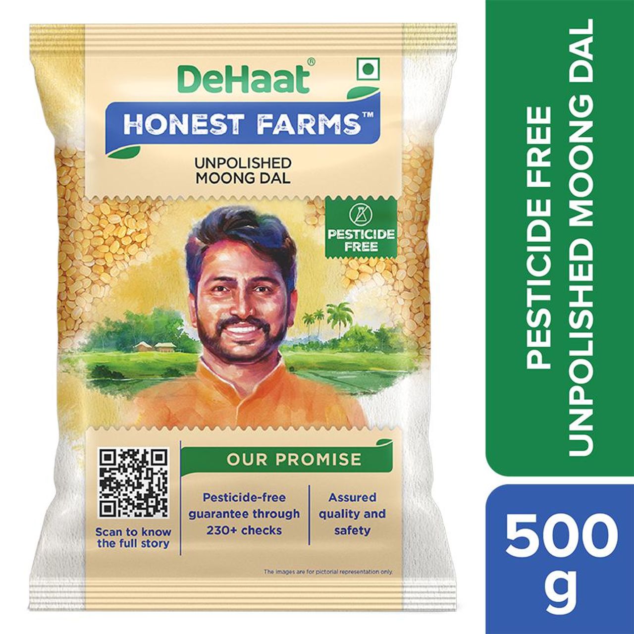 Dehaat Honest Farms Unpolished Moong Dal