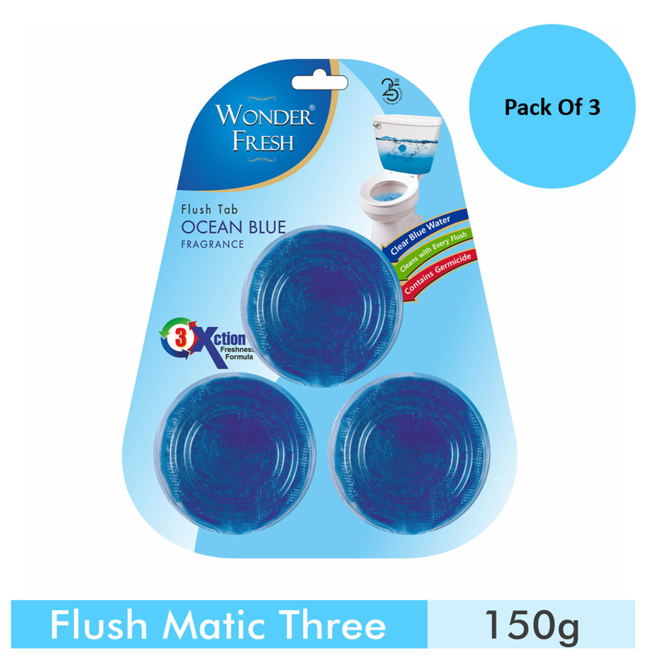 Wonder Fresh Ocean Blue Flushmatic Tab