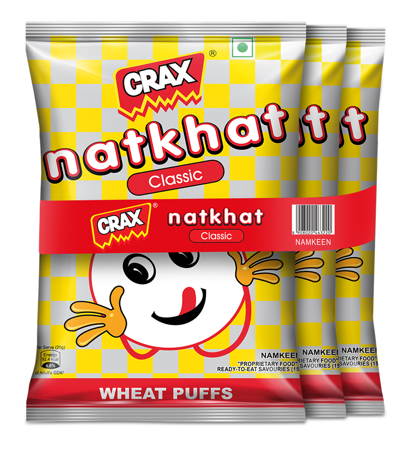 Crax Natkhat Classic Wheat Puff Snacks