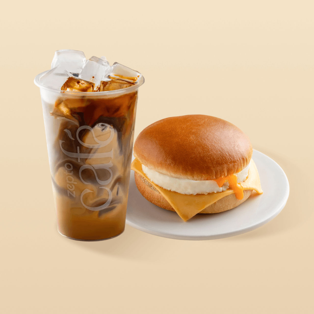 Double Egg & Cheese Sandwich (1pc) & Vietnamese Cold Coffee (1pc) Combo 