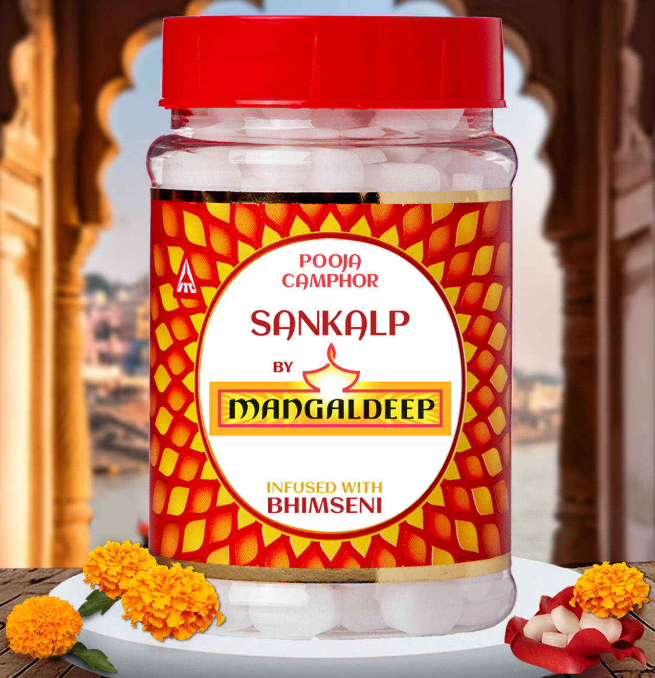 Mangaldeep Sankalp Camphor - Infused With Bhimseni