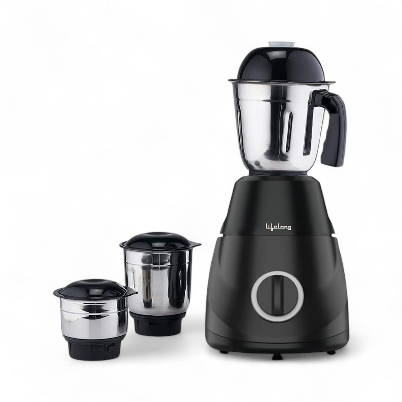 Lifelong LLMG300 Power Pro Mixer Grinder | 500 W | 3 Jars | 1.5 L | Durable Stainless Steel - Black