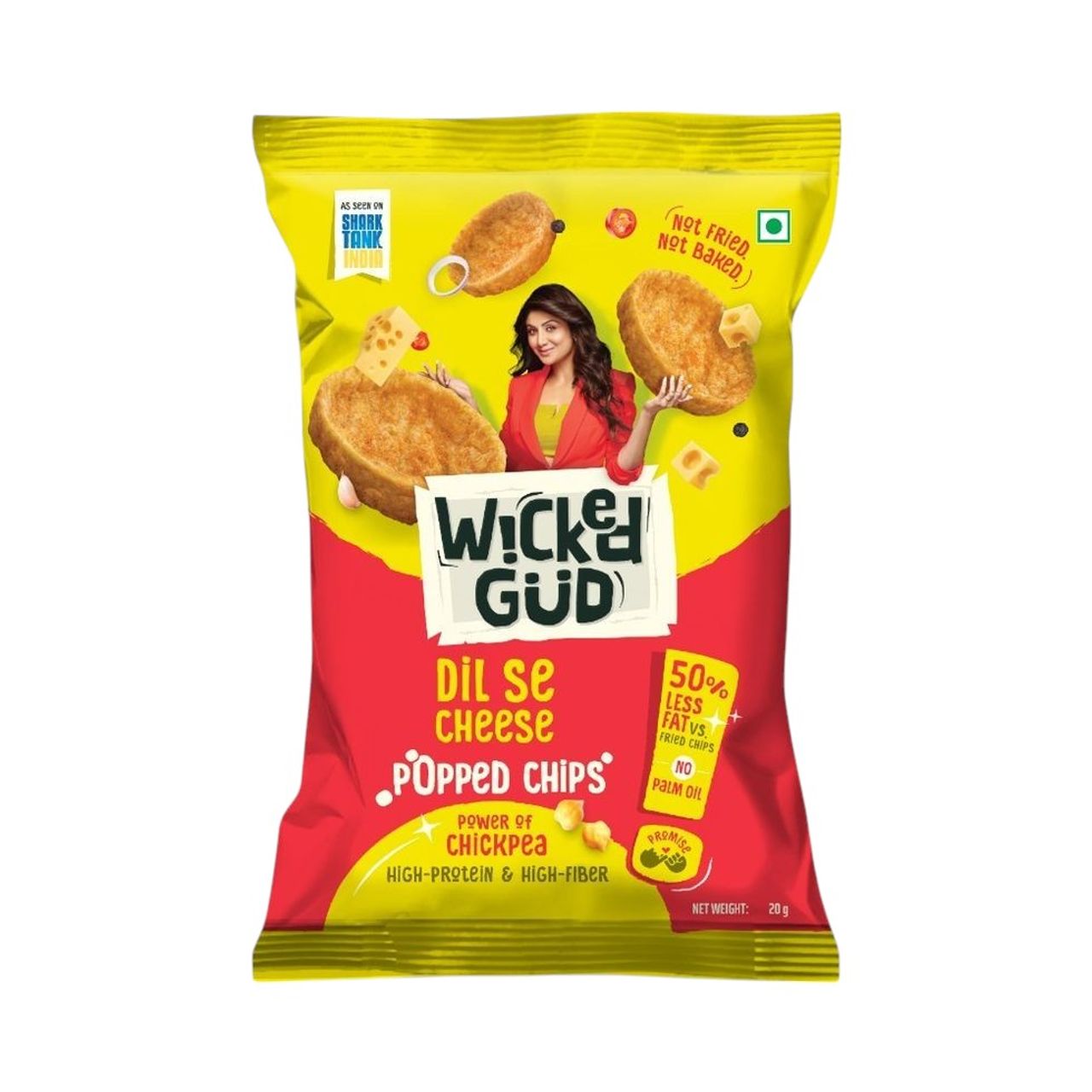 Wickedgud Chickpea Popped Chips - Dil Se Cheese