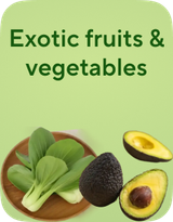 Exotic fruits & vegetables