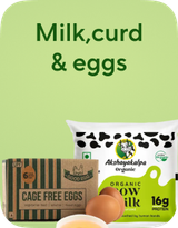Milk,curd & eggs