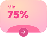 Min 75% off