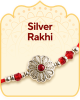 Silver rakhi