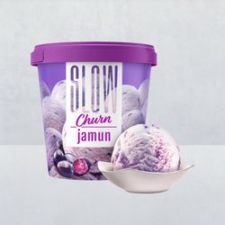 Slow Churn Jamun Ice Cream Tub 500 ml - Buy online at ₹319 near me