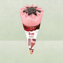 Arun Red Velvet Icone Ice Cream Cone 100 ml - Buy online at ₹50 near me