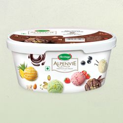 Heritage Alpenvie Belgian Chocolate Ice Cream 950 Ml - Buy Online At 