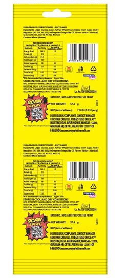 Chupa Chups Sour Belt Mixed Fruit Flavour Soft And Chewy Toffee 576 G 