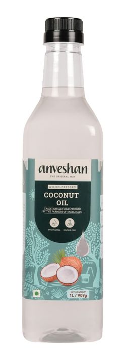 Anveshan Wood Cold Pressed Coconut Oil 1 L - Buy Online At ₹477 Near Me