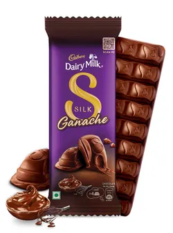 Cadbury Dairy Milk Silk Ganache Chocolate Bar 58 g - Buy online at ₹90 ...