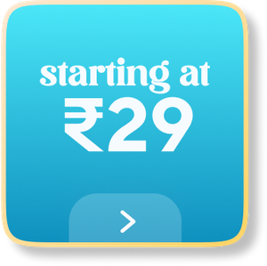 Starting with ₹29
