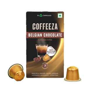 Coffeeza Belgian Chocolate Coffee Capsules - Buy at ₹561 Online