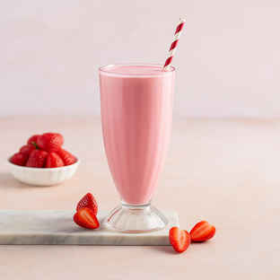 ◯Strawberryシェイク Strawberry Shake - Buy at ₹169 Online | Instant Delivery - Zepto