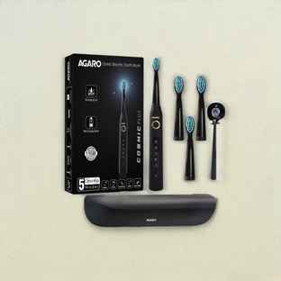 Buy AGARO COSMIC PLUS Sonic ElectricTooth Brush For Adults With 5