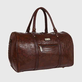 Buy Fur Jaden Unisex Textured Vegan Leather 35 L Top Handle Duffle