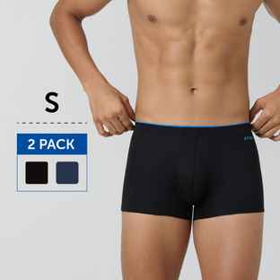 Buy XYXX Men's Uno Modal Solid Trunks Pack of 1, Black| L Online