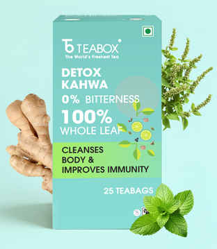 Teabox Detox Kahwa - Fresh Spiced Green Tea - Buy at ₹238 Online