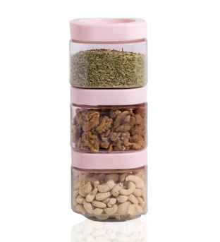 Cello Clear PET Food Storage Canisters - 18 Piece Airtight BPA-Free Container Set, Stackable