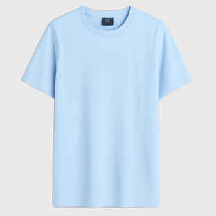 Buy EQL Unisex Select Cotton Lycra T-Shirt | Light Blue - XL