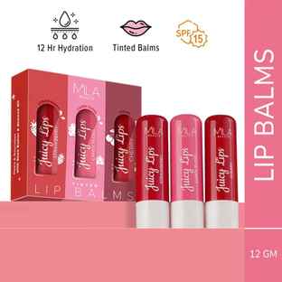 Buy Mila Beaute Tinted Juicy Lip Balms (Pack of 3) | Moisture Lock