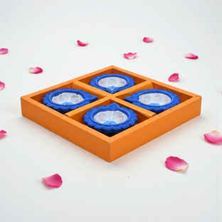 Buy Evil-Eye Decorative Diya | Designer Clay Diya | Pack Of 4