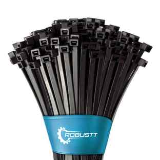 order A7♡ Buy Robustt Cableties - 400 mm x 4.8mm | Black | 100 Pcs Online
