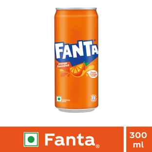 Fanta Orange Flavoured Soft Drink Can - Buy at ₹38 Online