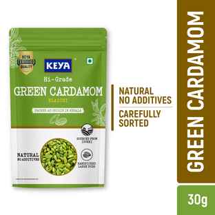 Buy Keya Hi-Grade Green Cardamom Whole - Elaichi Green | Natural