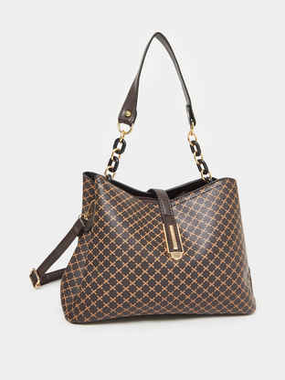 Buy Lavie Women's Mono LL Veronica Small Tote Handbag | Choco