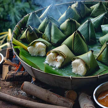 Ela Ada (Banana Leaf Wrapped Rice Cakes)