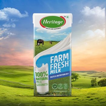 Heritage Farm Fresh Toned Tetra pack Milk