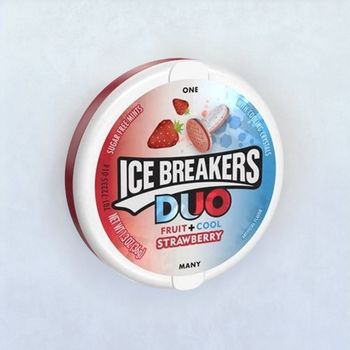 Ice Breakers Duo Strawberry Sugar Free Mint Candies