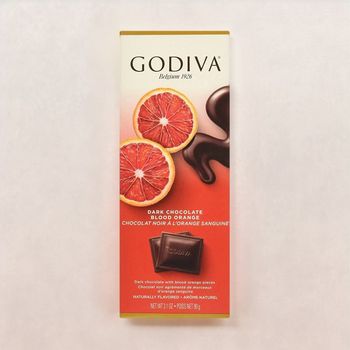 Godiva Dark Chocolate Blood Orange Tablet Bar