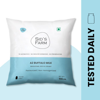 Sid's Farm A2 Buffalo Fresh Milk (Pouch)