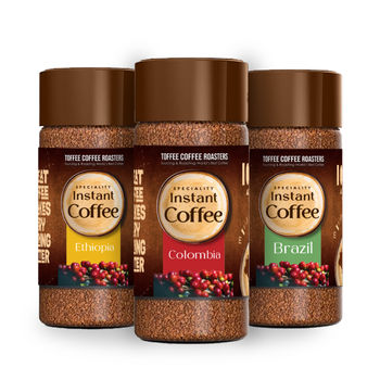 Toffee Coffee Roasters Assorted Instant Coffee Pack Of 3