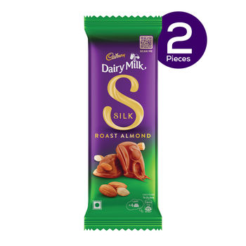 Cadbury Dairy Milk Silk Roast Almond Chocolate Bar Valentine's Gift Pack 58 g Combo