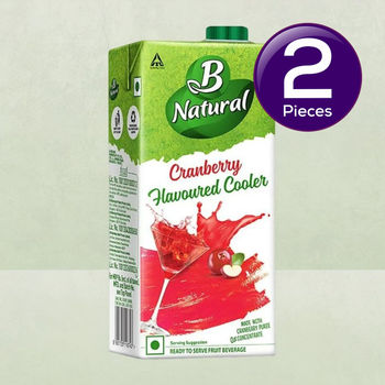 B Natual Cranberry Juice Tetrapack 1 l Combo