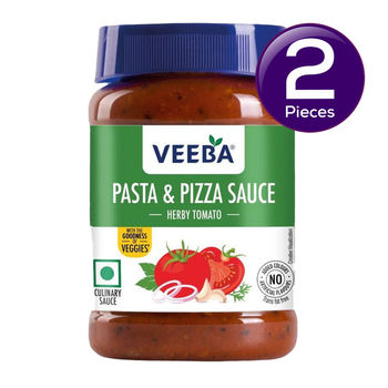 Veeba Pasta & Pizza Sauce Herby Tomato I Red Pasta Sauce 280 g Combo