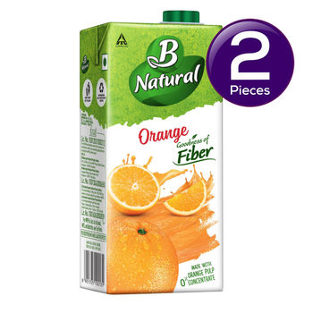 B Natual Orange Juice Tetrapack 1 l Combo