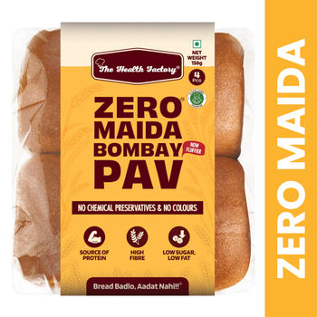 The Health Factory Zero Maida Bombay Pav- Whole wheat