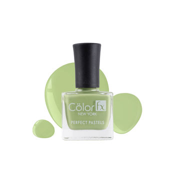 Color Fx Pastel Green Nail Paint, Longlasting Glossy Nail Polish 163