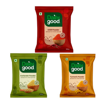 Daily Good Chilli Powder(500gms), Daily Good Coriander Powder(500gms) & Daily Good Turmeric Powder(500gms) Combo