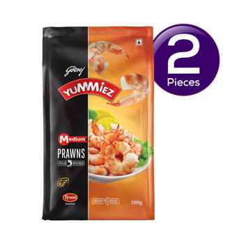 Godrej Yummiez Medium Prawns 200 g Combo