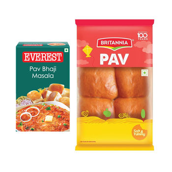 Everest Pav Bhaji Masala(100gms) & Britannia Pav(200gms) Combo